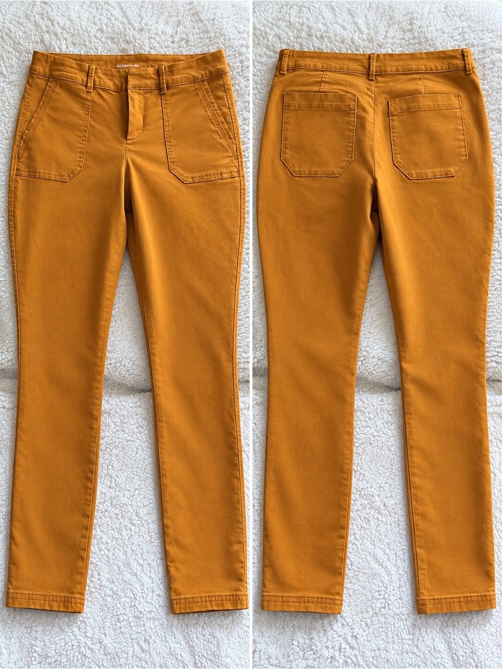 Old Navy Straight Leg Jeans in Mustard
